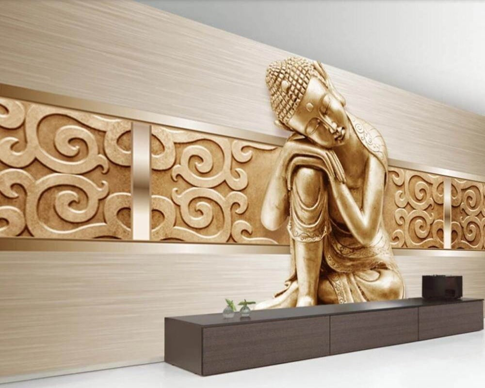 3D Wallpaper Buddha Various Designs SKU# WAL0107
