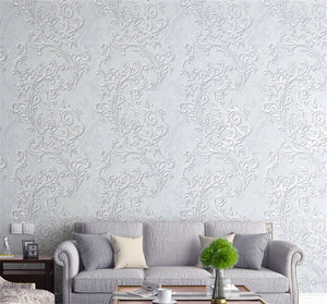 European Style Retro Flower Wallpaper SKU# WAL0410