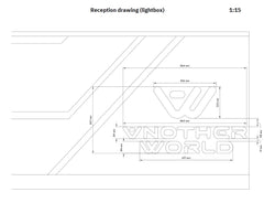 Another World Reception Desk - Custom Made