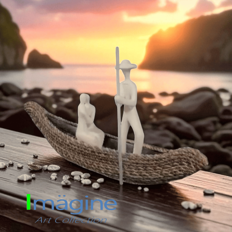 Voyage of Quiet Hearts Stonecast Sculpture Figurine 