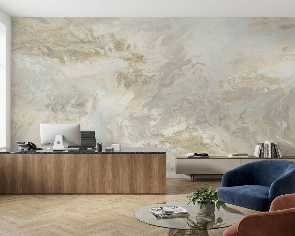 3D Wallpaper Modern Sandstone Marble