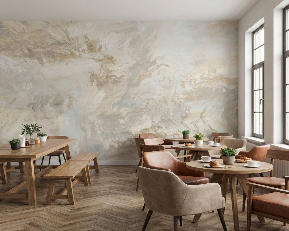 3D Wallpaper Modern Sandstone Marble