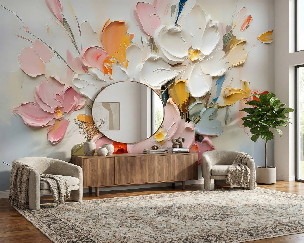 3D Wallpaper Petals in Motion