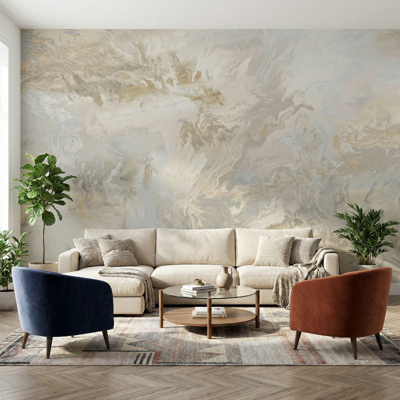 3D Wallpaper Modern Sandstone Marble