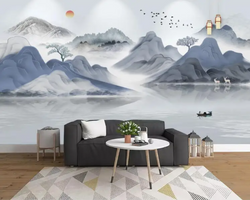 3D Wallpaper Japanese Mountains SKU# WAL0099