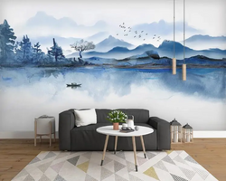 3D Wallpaper Japanese Mountains SKU# WAL0099