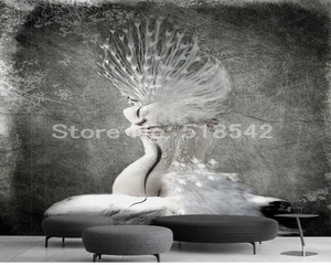 3D Wallpaper Mystic Peacock Artisan SKU# WAL0446