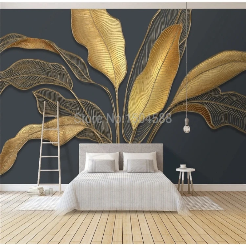 3D Wallpaper Golden Banana Tree Series V