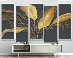 3D Wallpaper Golden Banana Tree Series V