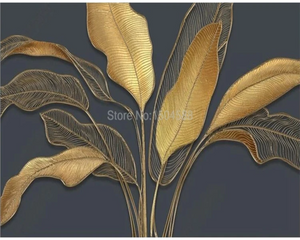 3D Wallpaper Golden Banana Tree Series V SKU# WAL0459