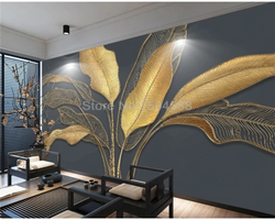 3D Wallpaper Golden Banana Tree Series V