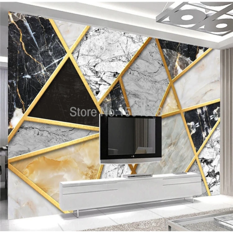 3D Wallpaper Trifecta Marble Artisan