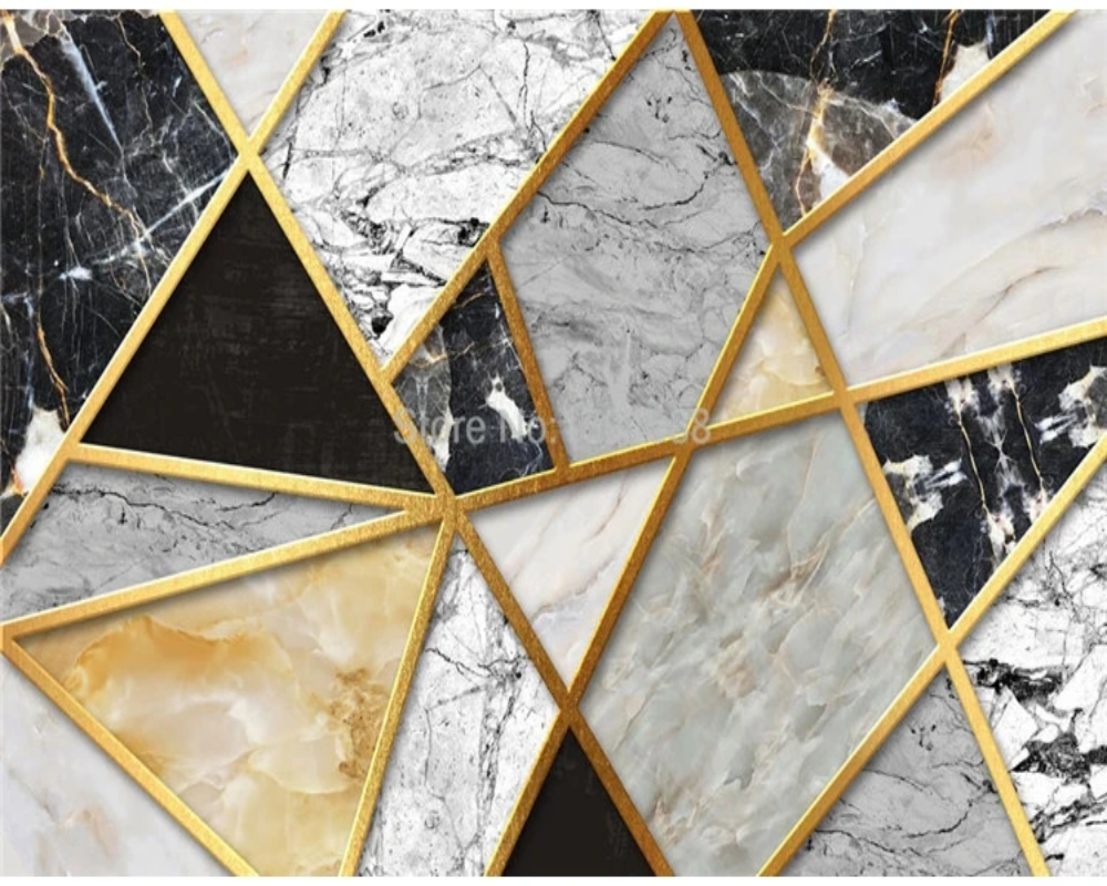 3D Wallpaper Trifecta Marble Artisan