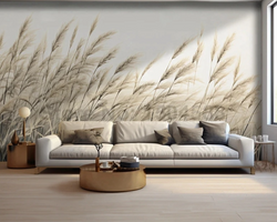 3D Wallpaper Flowing Wheat Inspire