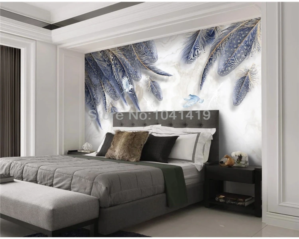 3D Wallpaper Flowing Earth Leaves