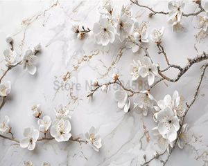 3D Wallpaper Flowing Floral Figaro SKU# WAL0471