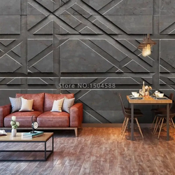 3D Wallpaper Modern Eclectic Cement