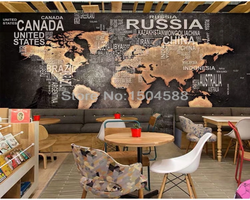 3D Wallpaper Mystic World Map SKU# WAL0481