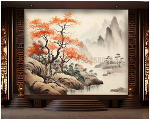 3D Wallpaper Japan Eclectic Scene SKU# WAL0491