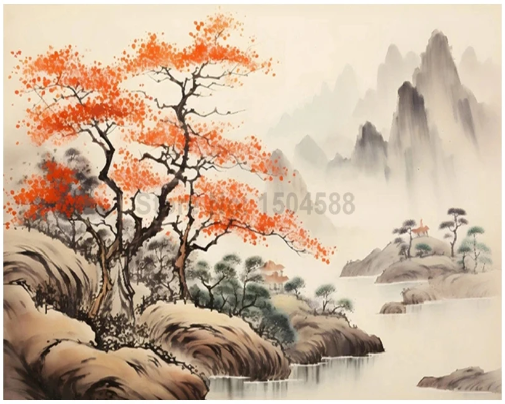 3D Wallpaper Japan Eclectic Scene 