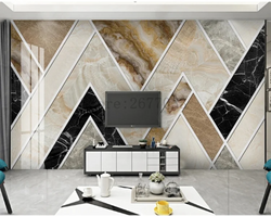 3D Wallpaper Isosceles Triangle Heaven Marble