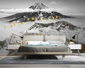 3D Wallpaper Souring Mountain Range SKU# WAL0541
