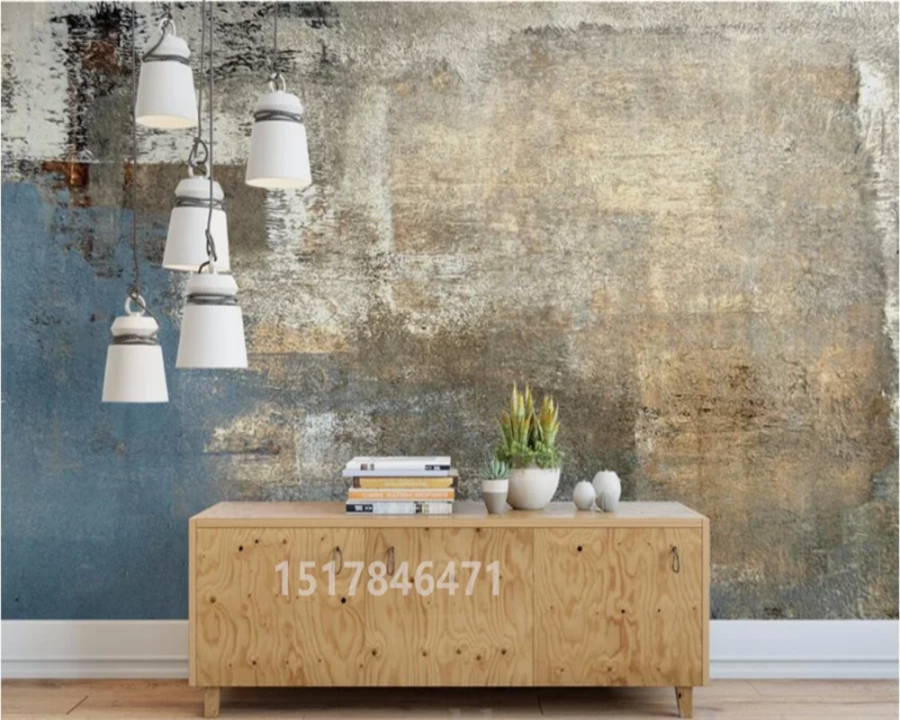 3D Wallpaper Rustic Cement