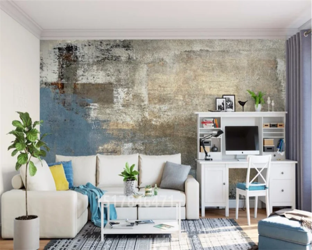 3D Wallpaper Rustic Cement