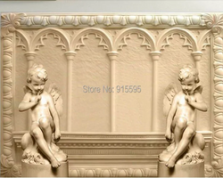 3D Wallpaper Rustic Roman Angels  SKU# WAL0587