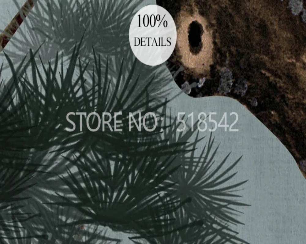 3D Wallpaper Flying Chinese Cranes 