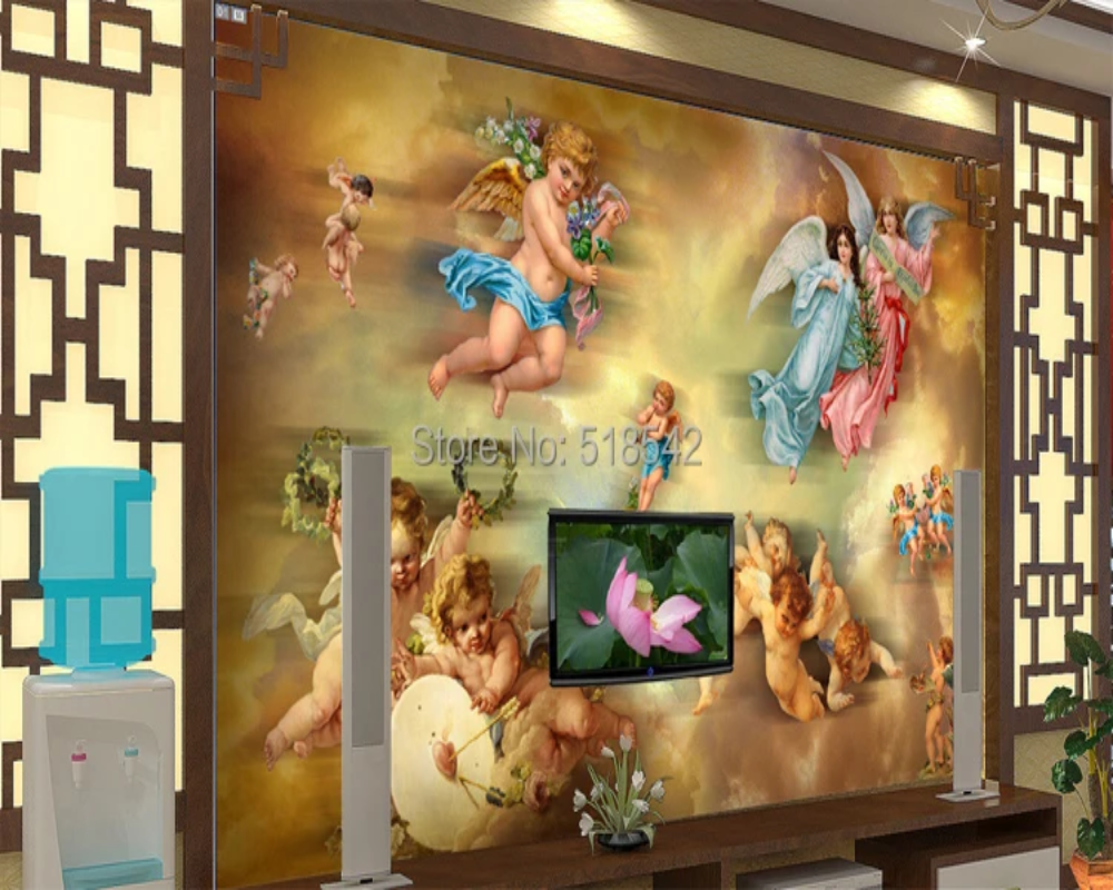 3D Wallpaper Flying Angels SKU# WAL0590