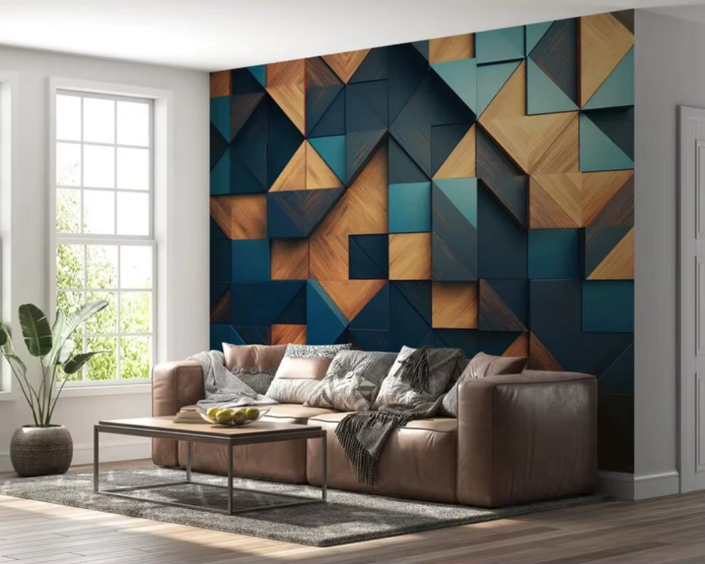 3D Wallpaper Modern Wood Consortium SKU# WAL0621