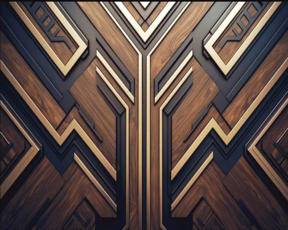 3D Wallpaper Wooden Eclectic SKU# WAL0655