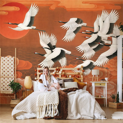 3D Wallpaper Birds of a Feather SKU# WAL0665