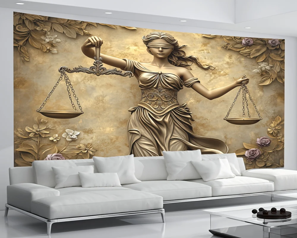 3D Wallpaper Justice for All SKU# WAL0720