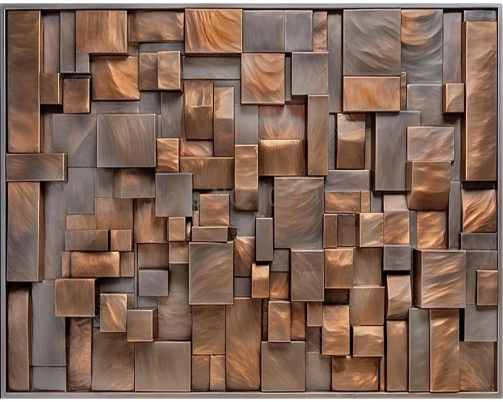 3D Wallpaper Wood Bricko SKU# WAL0733