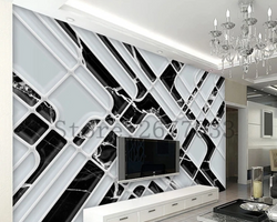 3D Wallpaper Modern Geometric Luxe SKU# WAL0757