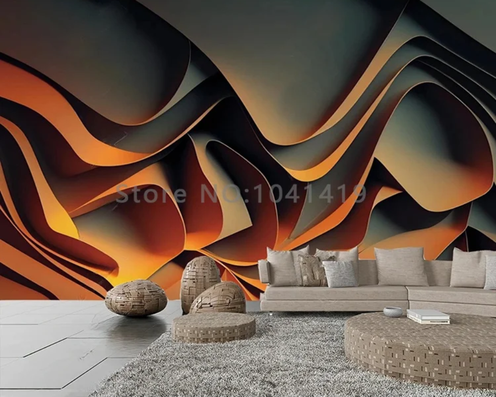 3D Wallpaper Granular Wave SKU# WAL0752