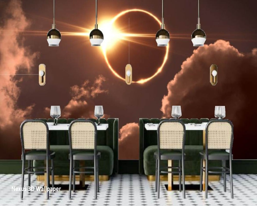 3D Wallpaper Solar Eclipse Totality Series I SKU# WAL0432