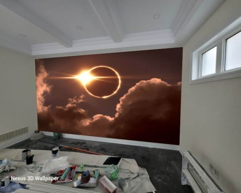 3D Wallpaper Solar Eclipse Totality Series I SKU# WAL0432