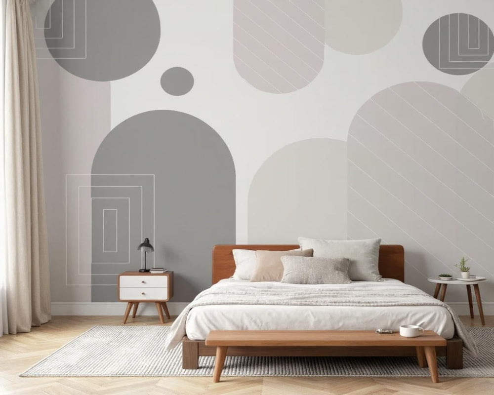 3D Wallpaper Neutral Archway Design 