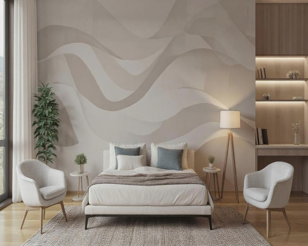 3D Wallpaper Neutral Waves 