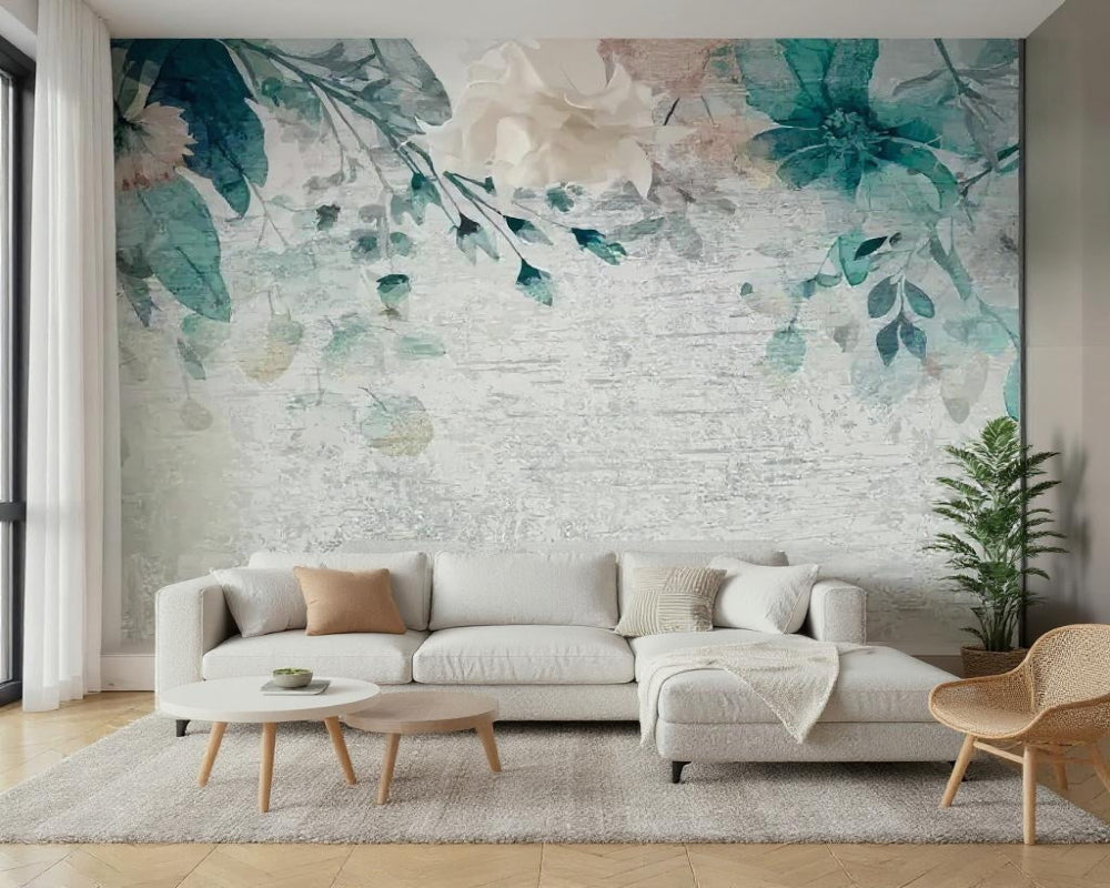 3D Wallpaper Aqua Dream Botanical 