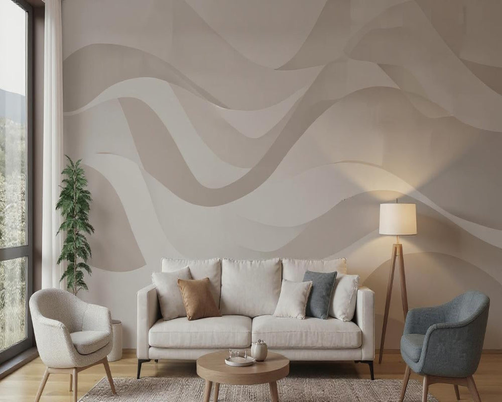 3D Wallpaper Neutral Waves 