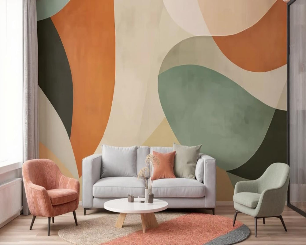 3D Wallpaper Retro Abstract