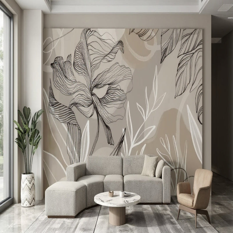 3D Wallpaper Whispering Petalsv