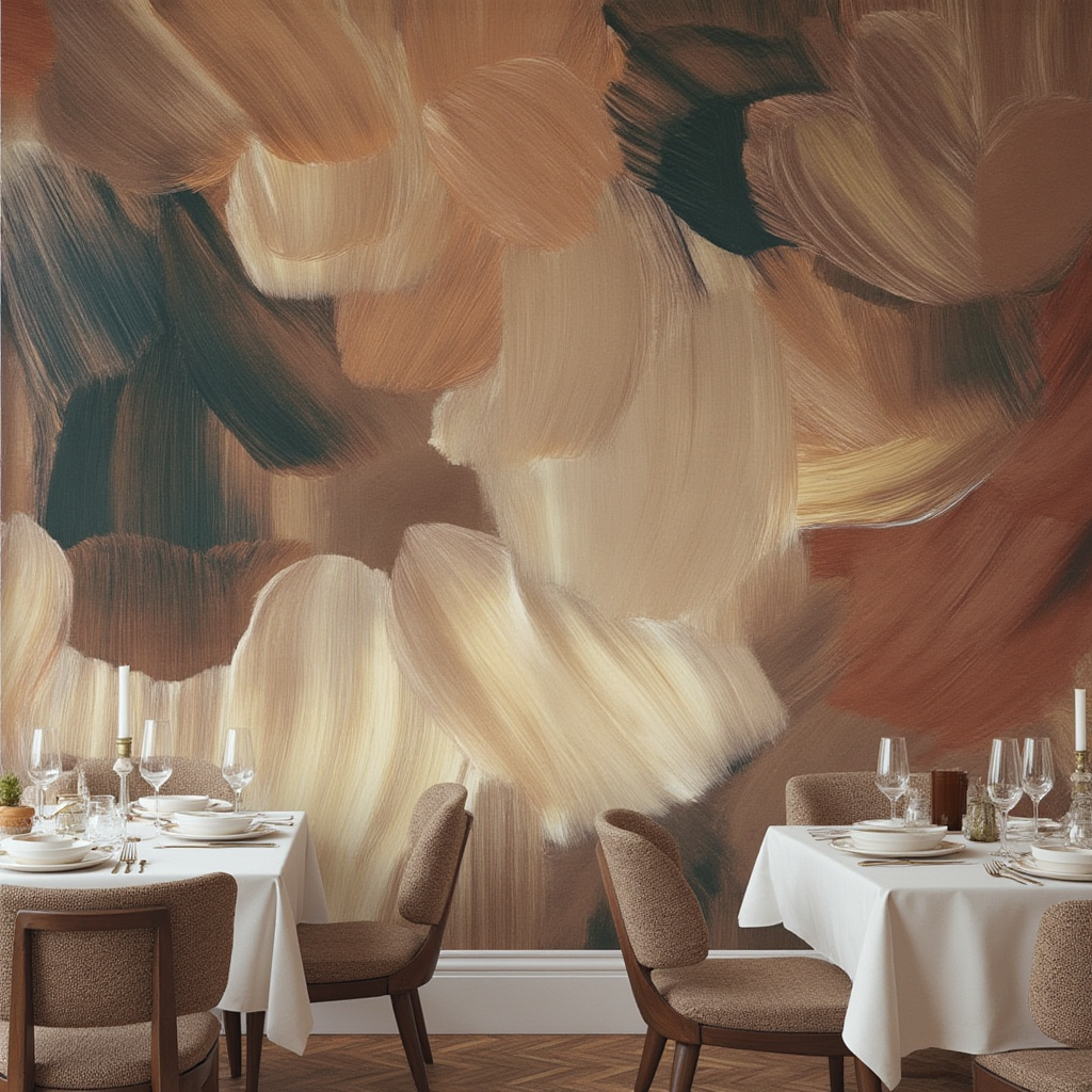 D Wallpaper Earth-Toned Elegance