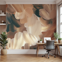 D Wallpaper Earth-Toned Elegance