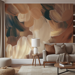 D Wallpaper Earth-Toned Elegance
