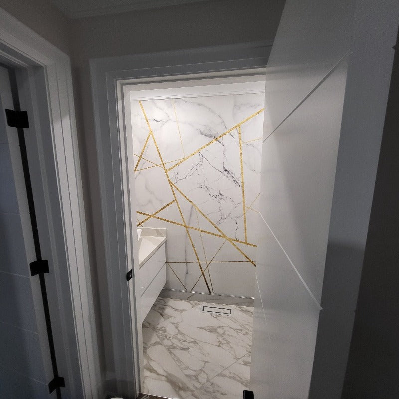 3D Wallpaper Matrix Mystic Lines Marble 